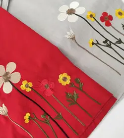 تونیک گلدوزی طرح گل 2