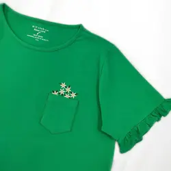 تیشرت  جیب دار  گلدوزی