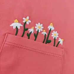 تیشرت گلدوزی جیب دار