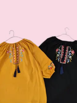 تونیک نخی گلدوزی 1