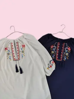 تونیک نخی گلدوزی 1