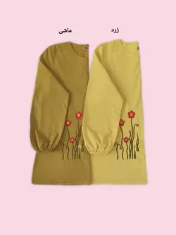 تونیک گلدوزی طرح گل 1