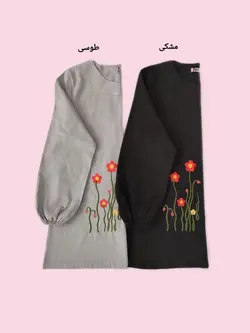 تونیک گلدوزی طرح گل 1