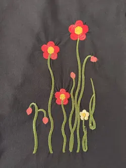 تونیک گلدوزی طرح گل 1