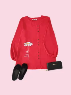 تونیک گلدوزی طرح گل