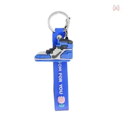 جاسوئیچی/ آویز طرح جردنز پیکسلی آبی