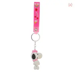 جاسوئیچی/ آویز طرح اسنوپی صورتی