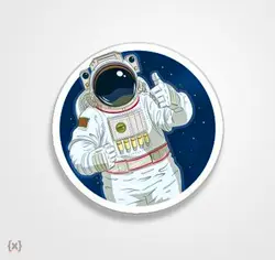 استیکر/ برچسب فضانورد