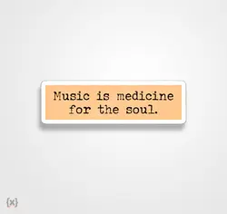 استیکر/ برچسب موزیک تراپی
