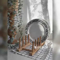 استند بشقاب بامبو