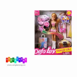 عروسک دفالوسی فشن گرل - رنگ به رنگ