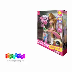 عروسک دفالوسی فشن گرل - رنگ به رنگ