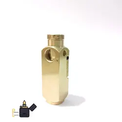 فندک برنجی دست ساز طرح چکشی