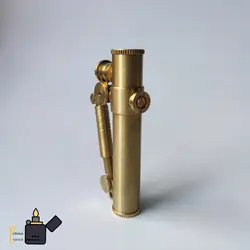 فندک برنجی دستساز طرح تلسکوپ