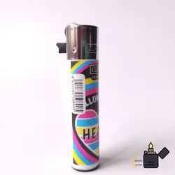 فندک کلیپر (Clipper) پلاستیکی فانتزی (طرح لاو-love)