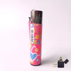فندک کلیپر (Clipper) پلاستیکی فانتزی (طرح لاو-love)