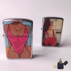 فندک زیپو (zippo) کپی ژله ای طرح دار