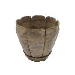 گلدان چوب پلاست مدل پرچین (سایز 20x18) - گلدان مهرنی