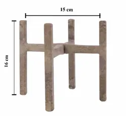 استند چوبی مهرنی 16*15 - گلدان مهرنی