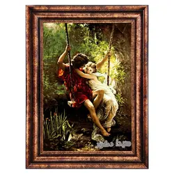 تابلو فرش ماشینی آدم و حوا - 3742