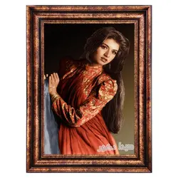 تابلو فرش ماشینی دختر هندی - 6235