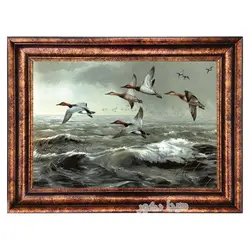 تابلو فرش ماشینی کوچ پرندگان - 3046