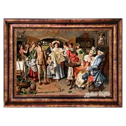 تابلو فرش ماشینی تولد نوزاد - 3811