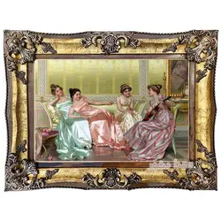 تابلو فرش ماشینی دختر گیتار زن - 3899