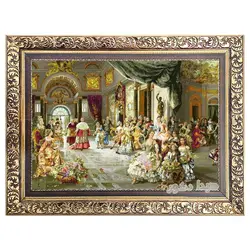 تابلو فرش عروسی پاپ ماشینی - 3913