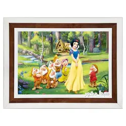 تابلو فرش اتاق کودک طرح سفید برفی و هفت کوتوله - 7707