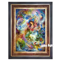 تابلو فرش ماشینی مینیاتور فرشچیان طرح رقص پری - 5901