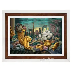 تابلو فرش ماشینی طرح تخت جمشید - 3309