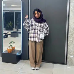 کیمونو چهارخونه تار و پود 🥺🤍 - عدد 13 - فروشگاه اینترنتی لباس، پوشاک و مد