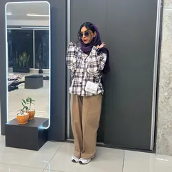 کیمونو چهارخونه تار و پود 🥺🤍 - عدد 13 - فروشگاه اینترنتی لباس، پوشاک و مد