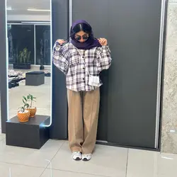 کیمونو چهارخونه تار و پود 🥺🤍 - عدد 13 - فروشگاه اینترنتی لباس، پوشاک و مد