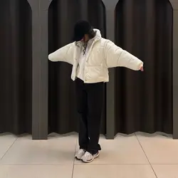 کراپ کاپشن پفکی پافرشو - عدد 13 - فروشگاه اینترنتی لباس، پوشاک و مد