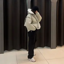 کراپ کاپشن پفکی پافرشو - عدد 13 - فروشگاه اینترنتی لباس، پوشاک و مد