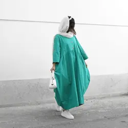 پیراهن دکمه چوبی