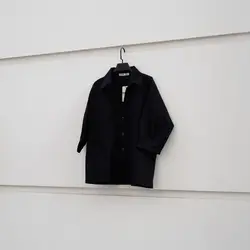 شومیز دوجیب کتان کوتاه