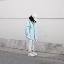 کت جین زاپ دار پاستلی