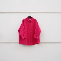 شومیز کتان توت فرنگی ۲