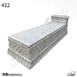 سنگ قبر سفید قروه طرح مروارید دریا