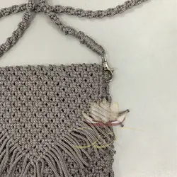 کیف مکرومه طوسی - مهرآذین شاپ