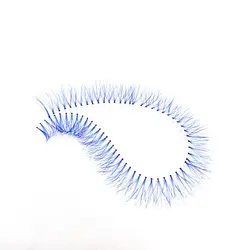 مژه ریلی رنگ آبی سایز 14