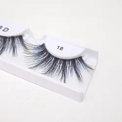 مژه جفتی رنگی 3D نایس لیدی هاله آبی قهوه ای شماره 18