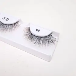 مژه جفتی رنگی 3D نایس لیدی هاله قرمز شماره 06