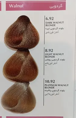 رنگ مو بلوند ارغوانی متوسط استیل شماره 7.55