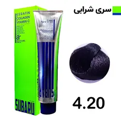 رنگ مو شرابی تیره سوبارو شماره 4.20