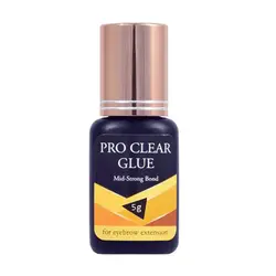 چسب مژه و ابرو pro clear glue mid strong