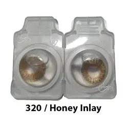 لنز چشم رنگی الگانس رنگ Honey Inlay کد 320 Elegance